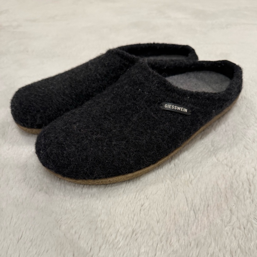 Giesswein Charcoal Wool Clogs Size 41 W10/M8 - Picture 2 of 6